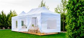 Hopfällbart partytält